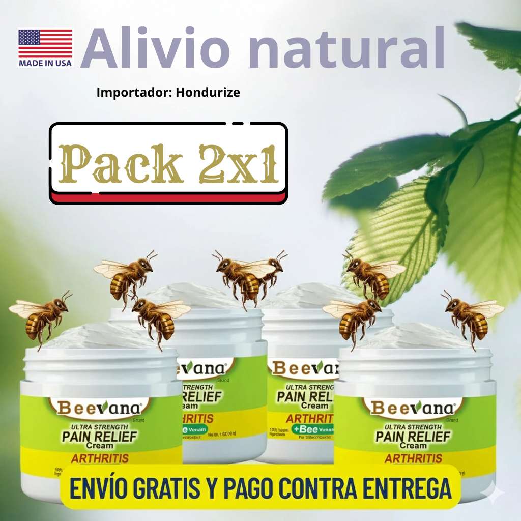 PROMO 2x1 Beevana Original® – La Crema Más Vendida contra el Dolor 🔥 ¡Solo por Tiempo Limitado!