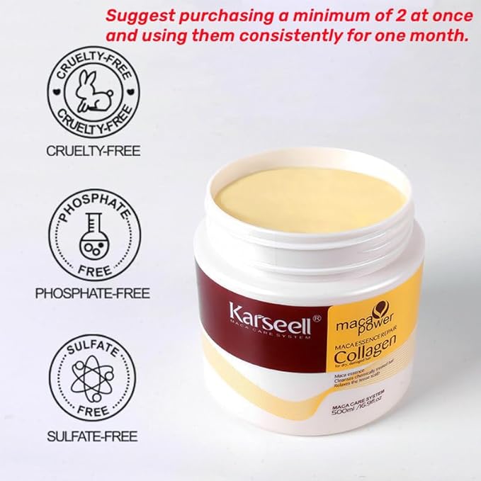 "Karseell Hair Treatment mask Collagen Power for Silky Smooth Hair