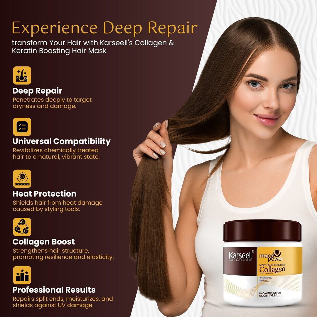 "Karseell Hair Treatment mask Collagen Power for Silky Smooth Hair